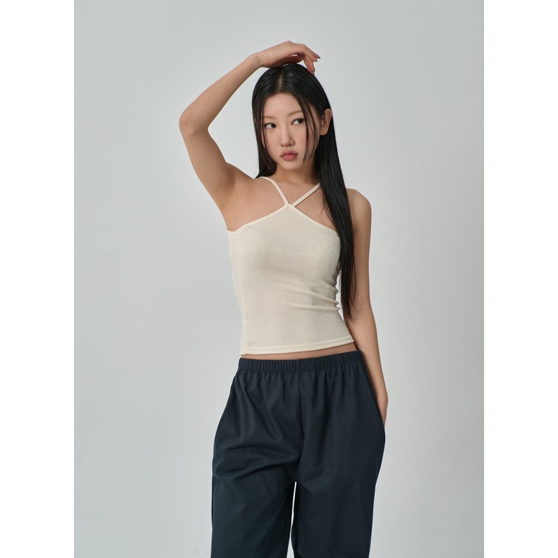 Unbalanced Top IF314 Light beige S/M