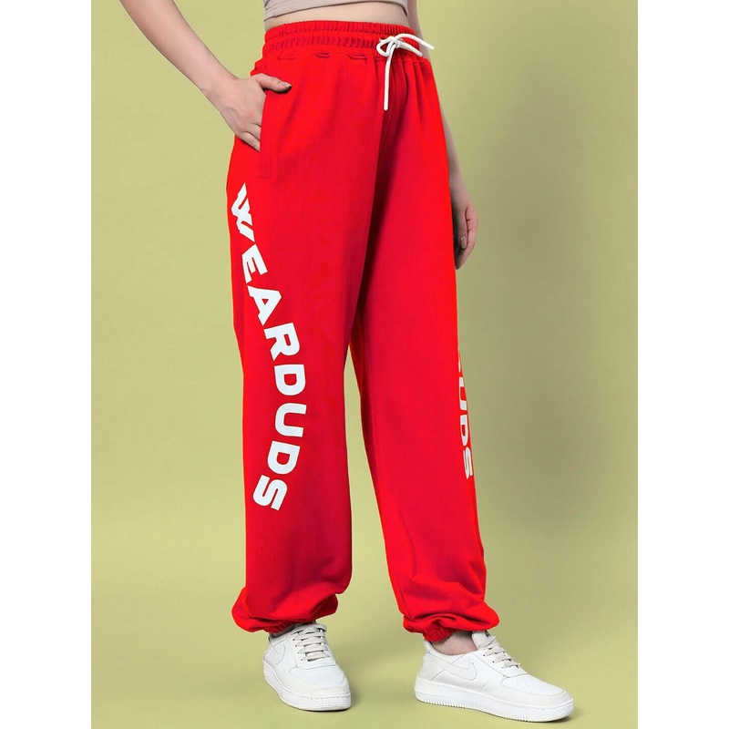 WOMEN ELLEN RELAXED FIT JOGGER RED XS