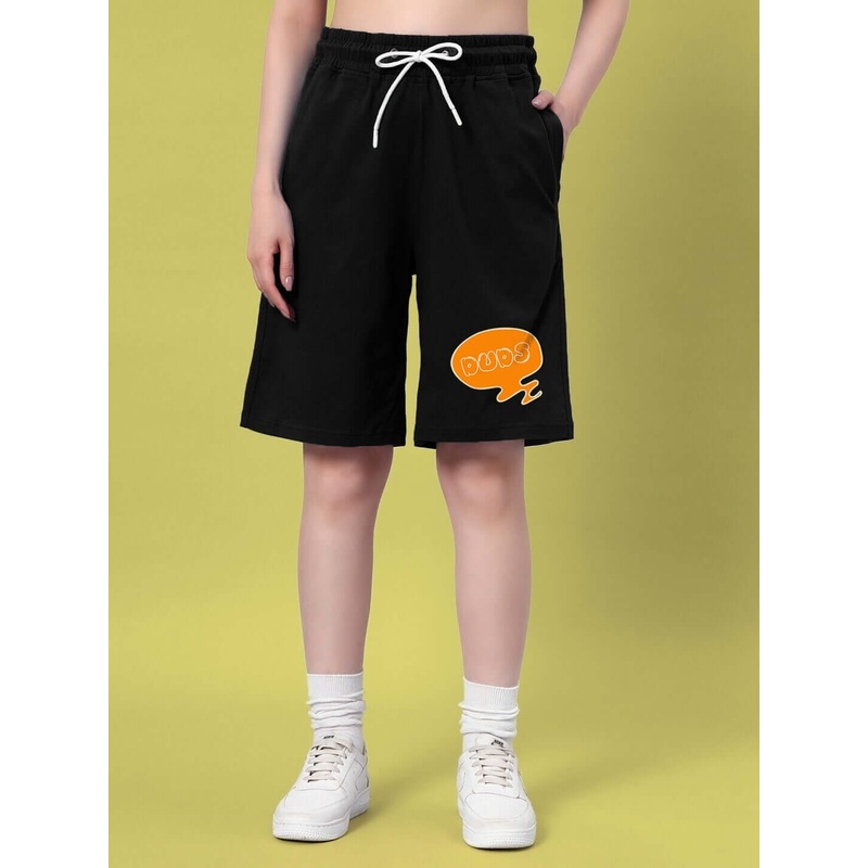 WOMEN QUACK OFF SUMMER SHORTS BLACK XS
