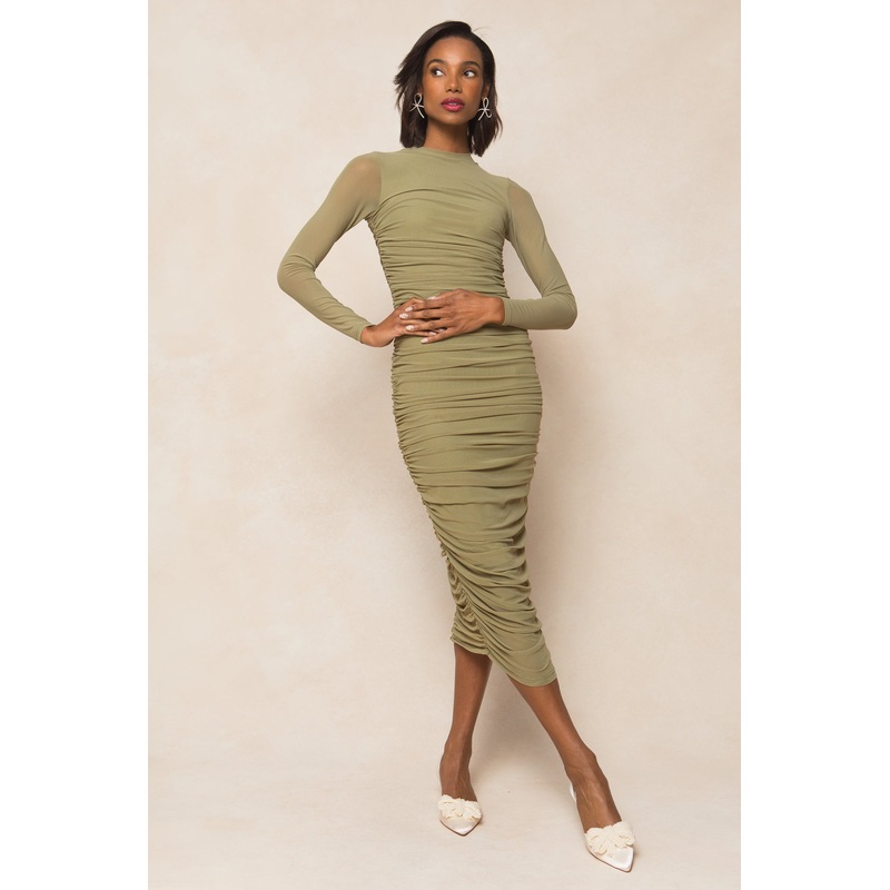 Brynn Dress in Olive XX Small