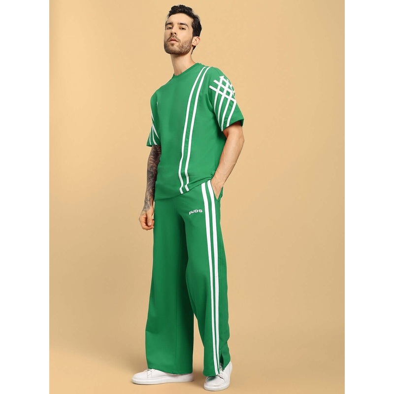 UNITED STRIPE CO-ORD SET GREEN XS