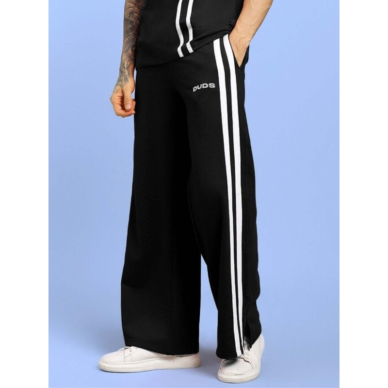 UNITED STRIPE JOGGERS BLACK MAN XS