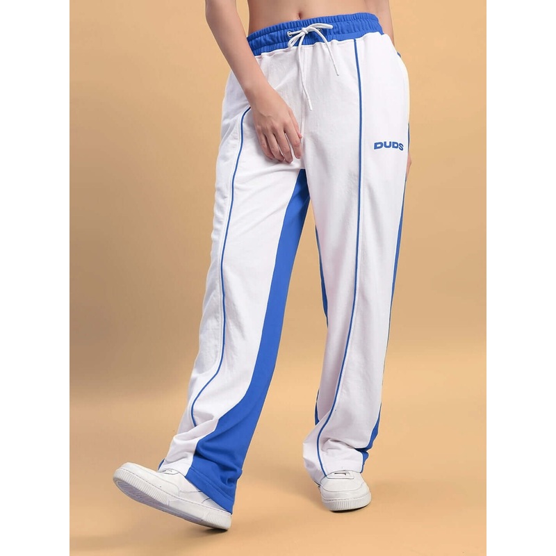 WOMEN’S LAGOON RELAXED FIT JOGGERS WHITE BLUE XS