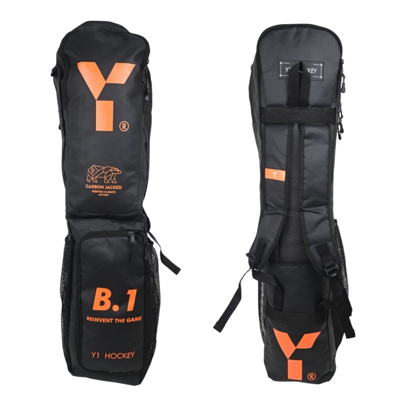 Y1 B.1 Tarpaulin Stick Bag Black/Orange One Size
