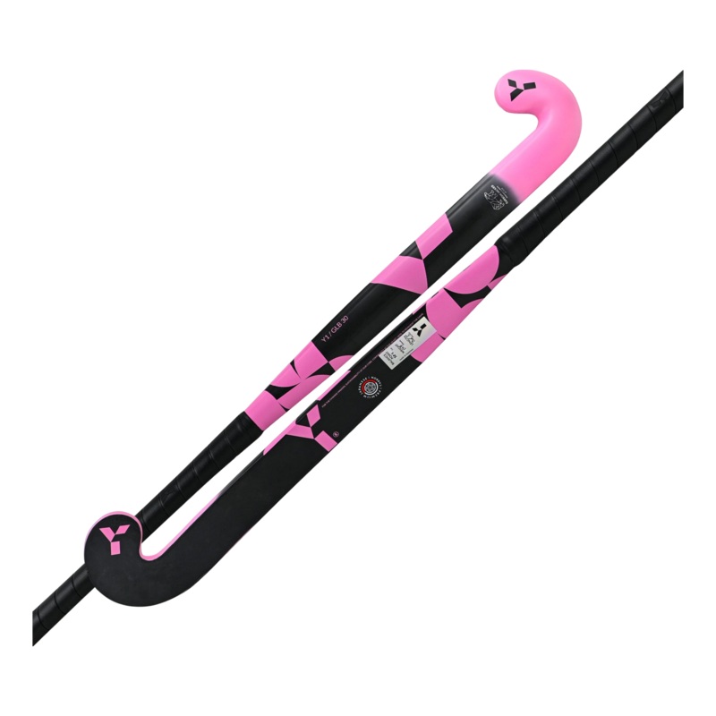 Y1 Glbpink 30 Hockey Stick Black & Pink 35