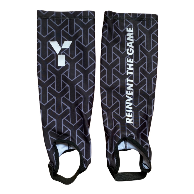 Y1 Shin Liners Black Large-X-Large