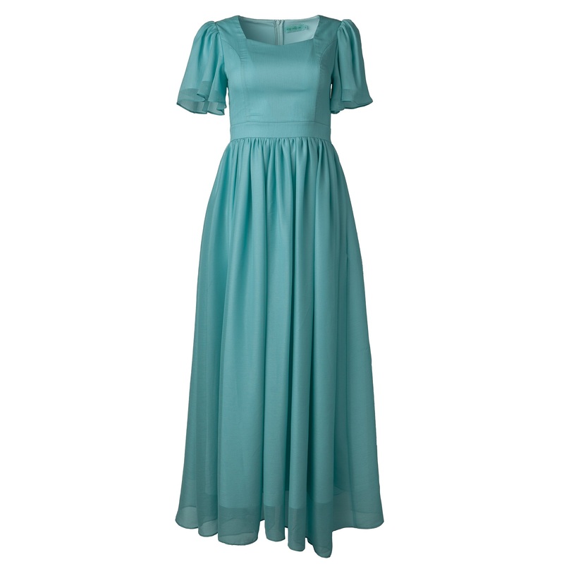 Abbie Dress in Seaglass Chiffon 00