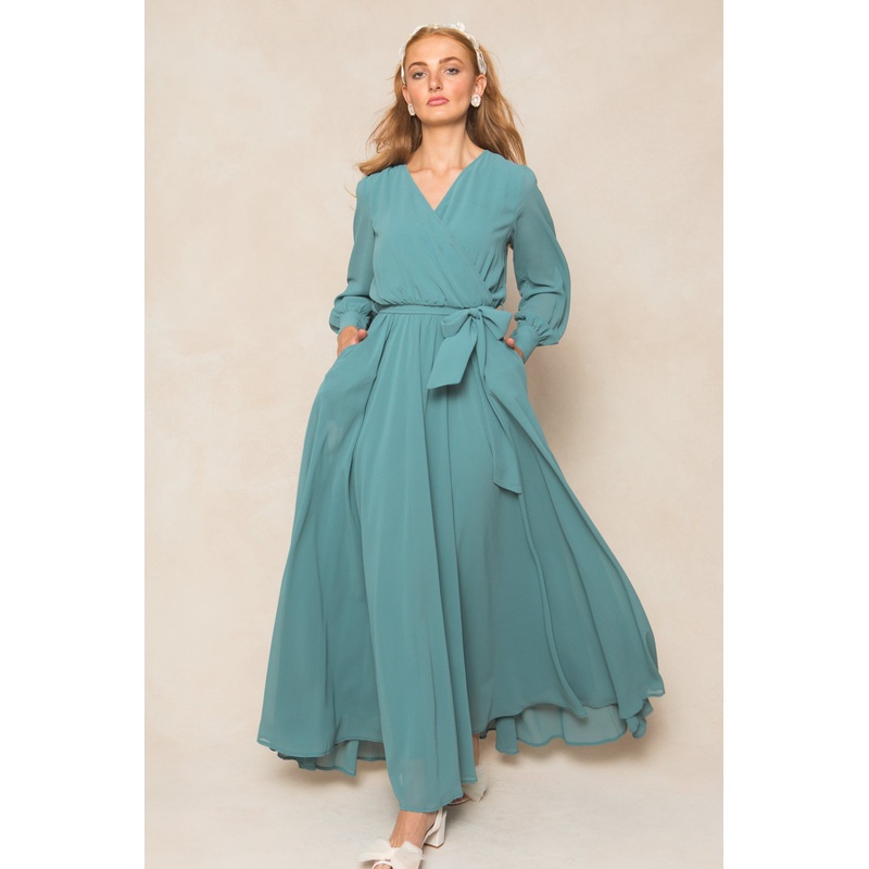 Andie Dress in Seaglass Chiffon XX Small