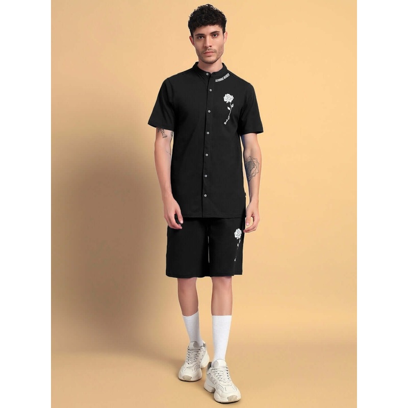 LIMBO PREMIUM COTTON CO-ORD SET BLACK XS