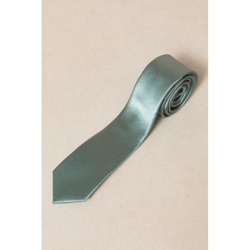 Mens Max Tie in Seaglass Satin