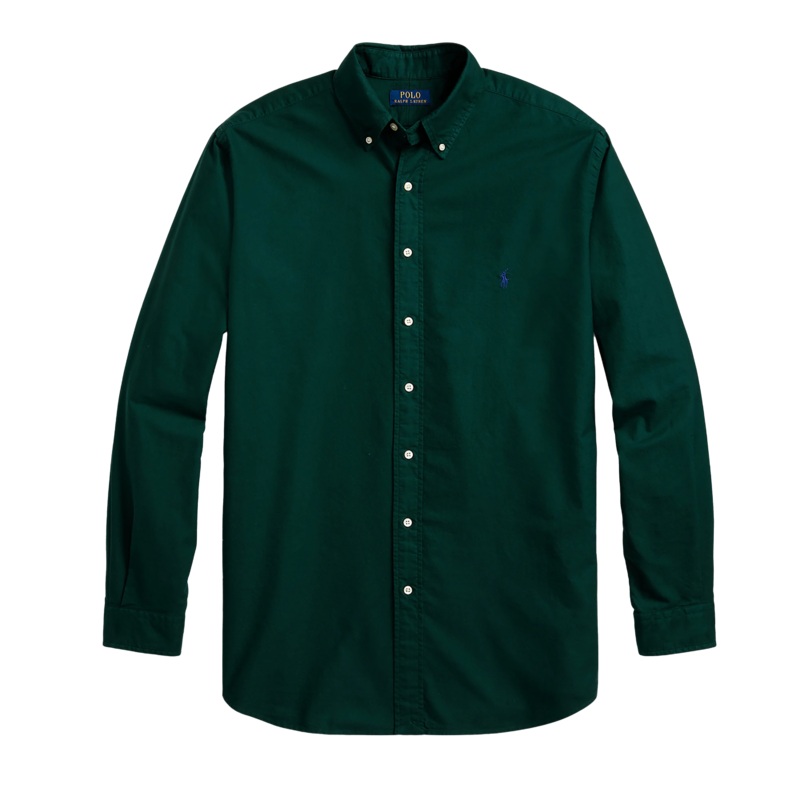 Polo Ralph Lauren Long Sleeve Sport Shirt College Green 2 X-Large