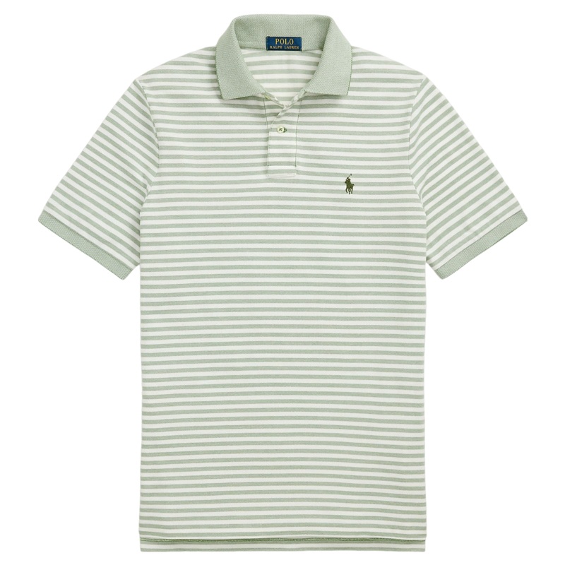 Polo Ralph Lauren Short Sleeve Polo Shirt Fatigue/White Medium Regular
