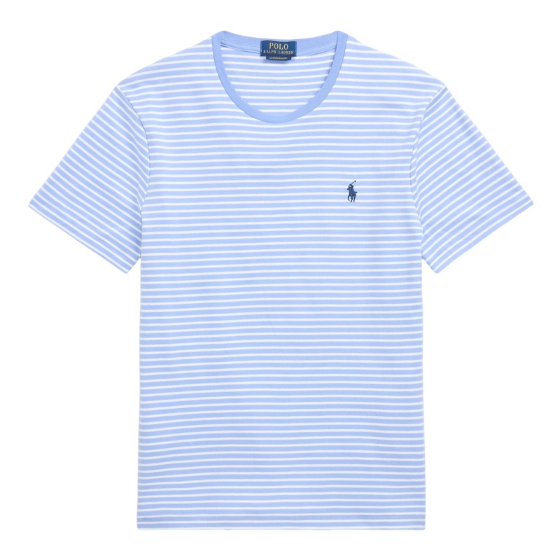 Polo Ralph Lauren Short Sleeve T-Shirt Dress Shirt Blue/White Medium Regular