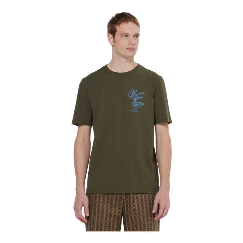 Scotch & Soda Left Chest Artwork T-Shirt Classic Green Medium