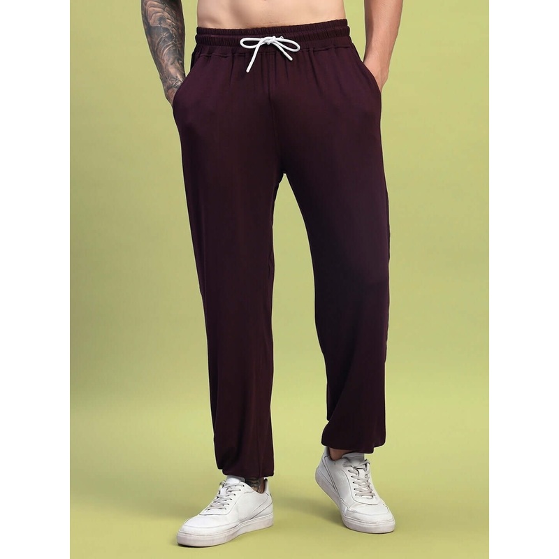 AMBLE RELAXED FIT JOGGER MAROON XS