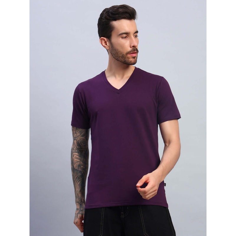 MYCO REGULAR FIT T-SHIRT PURPLE XS