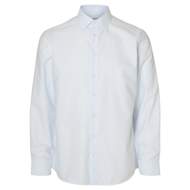 Selected Classic Long Sleeve Shirt White Small