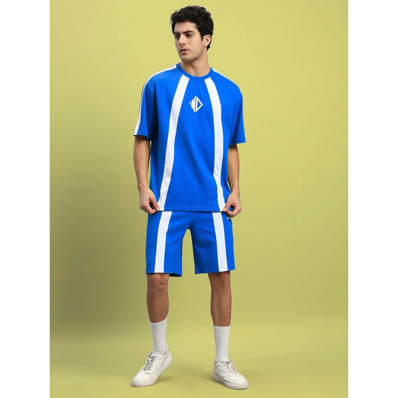 WIDELINE SUMMER CO-ORD SET ROYAL BLUE XS