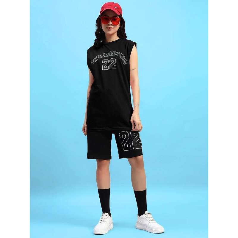 WOMEN AMIGA GYM CO-ORD SET BLACK XS