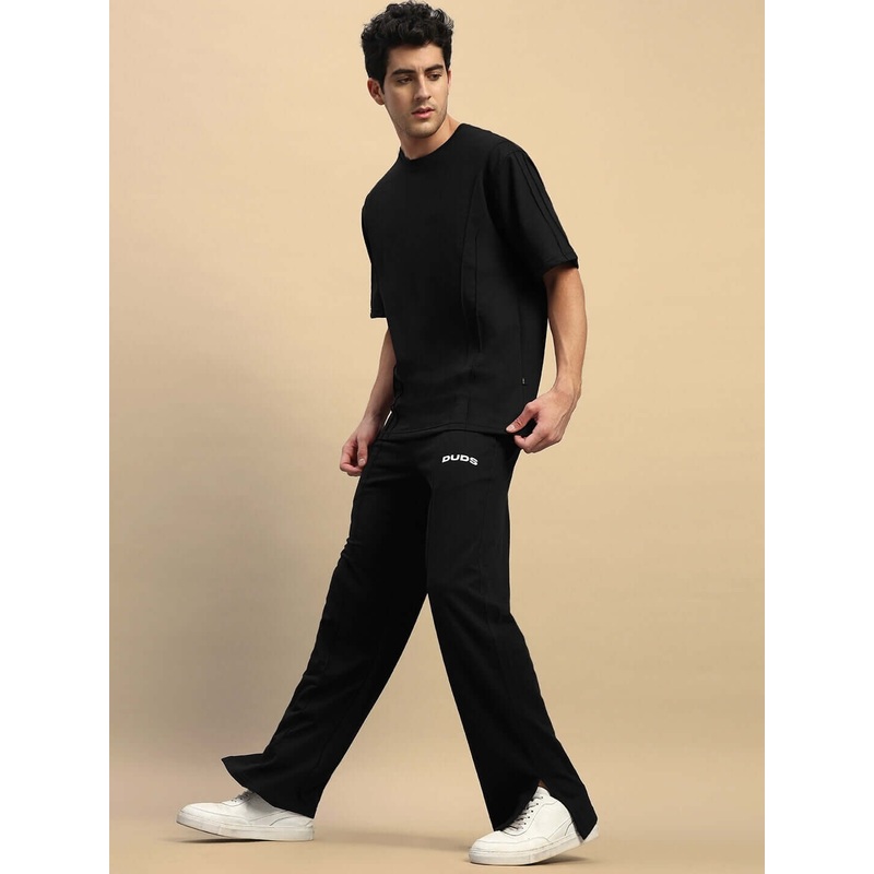 ZION RELAXED FIT CO-ORD SET BLACK XS