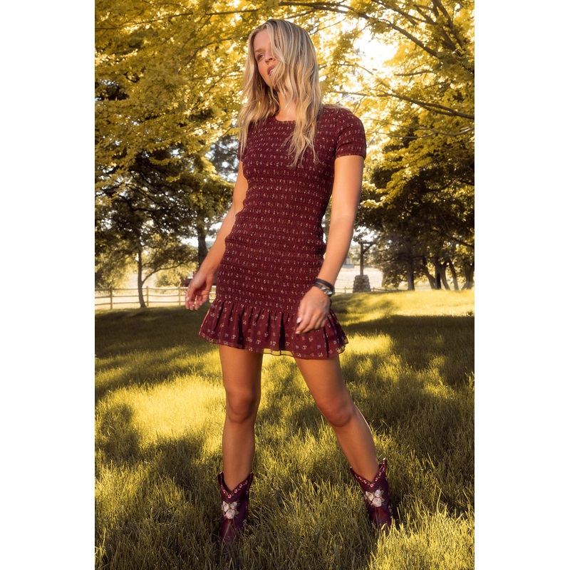 Elaine Dress in Mulberry Vine XX Small