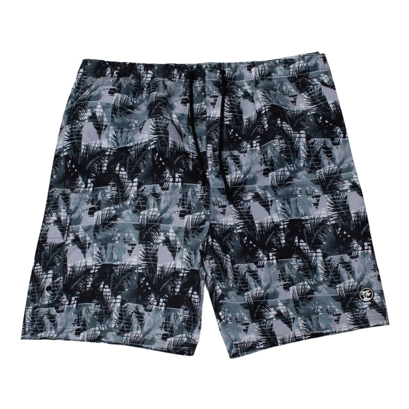Espionage Print Swim Shorts Grey 2 X-Large