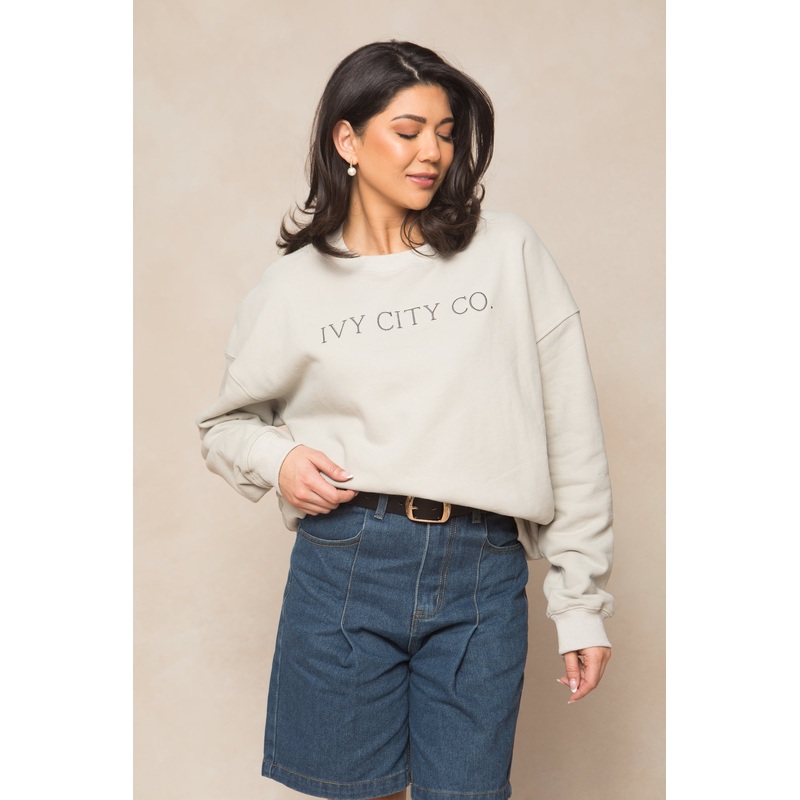 Ivy Sweatshirt in Sage XX Small