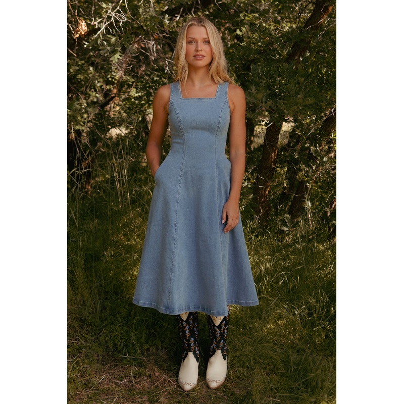 Joanna Dress in Denim XX Small