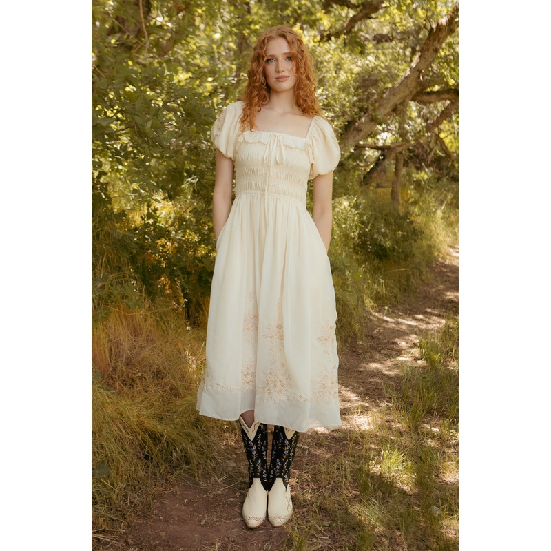 Mae Dress in Metallic Thread XX Small