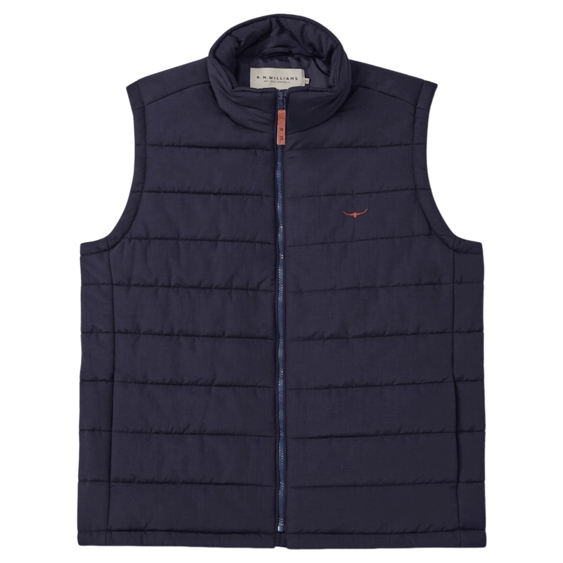 R. M. Williams Patterson Creek Gilet Navy Small
