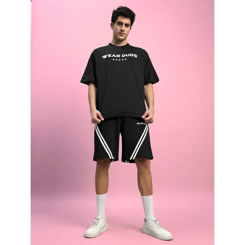 STAR JUMPER SUMMER CO-ORD SET BLACK XS