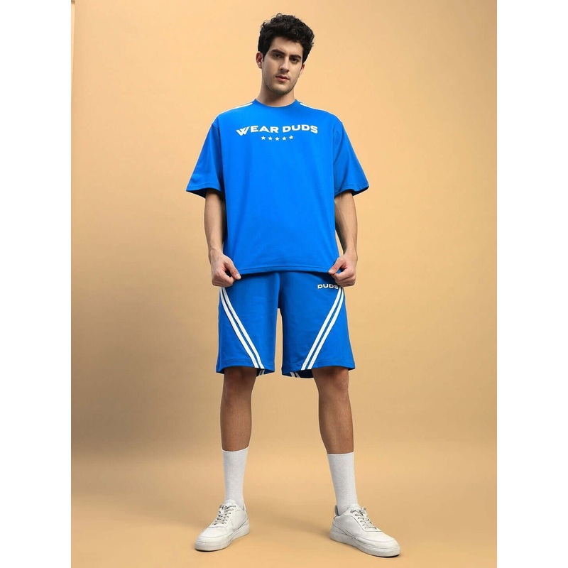 STAR JUMPER SUMMER CO-ORD SET ROYAL BLUE XS