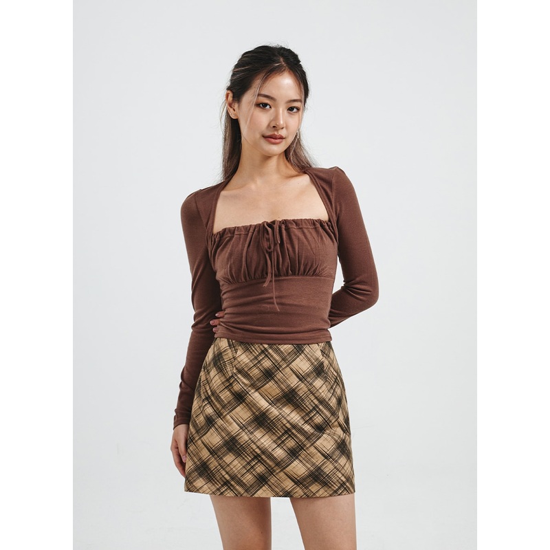 Strap Crop Long Sleeve CS29 White S