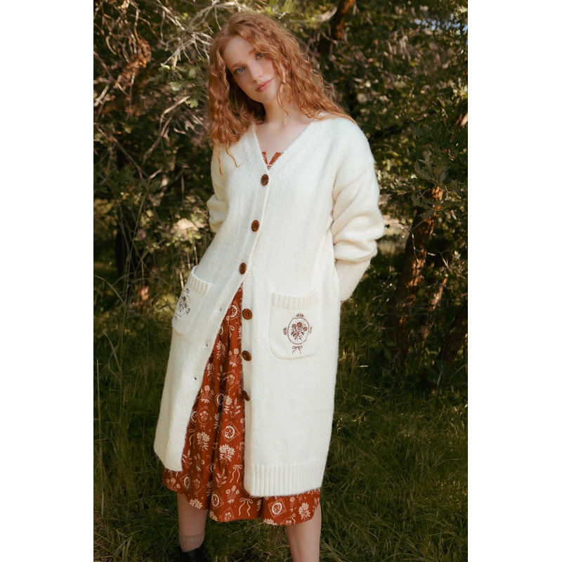 Teresa Cardigan in Cream XX Small