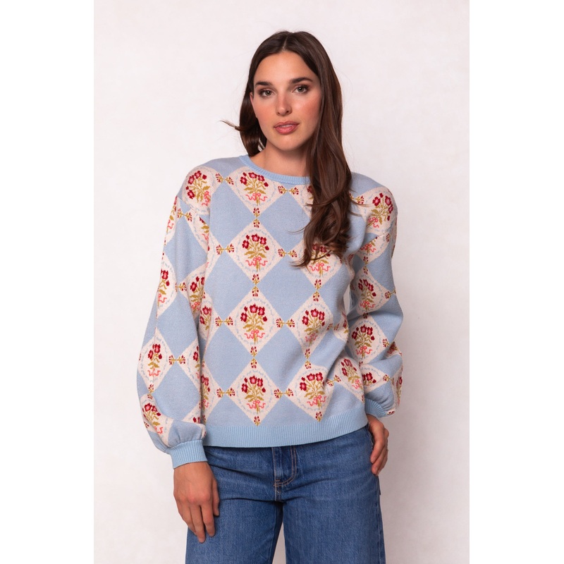 Vivienne Sweater in Mosaic Bloom XX Small