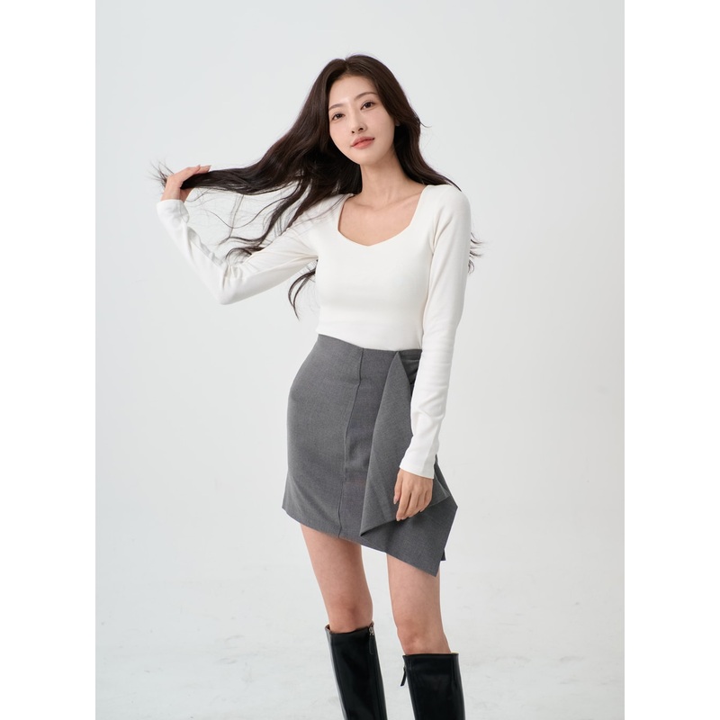 Wide Neck T-Shirt IO14 White S