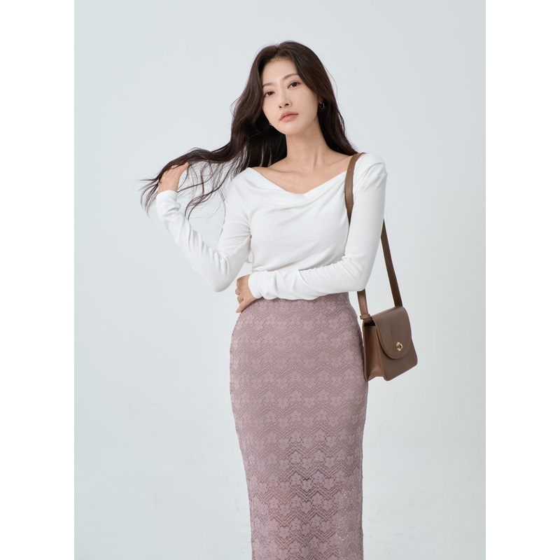 Wide V-Neck T-Shirt IO21 White S/M