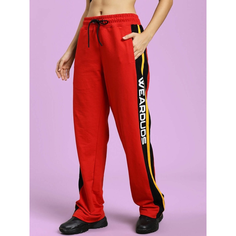 WOMEN’S ROGER RELAXED-FIT JOGGERS RED XS