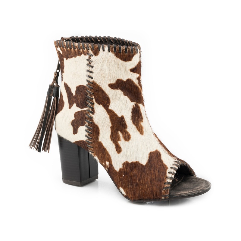 Womens Cow Hair On Hide Leather Sandal 5 R