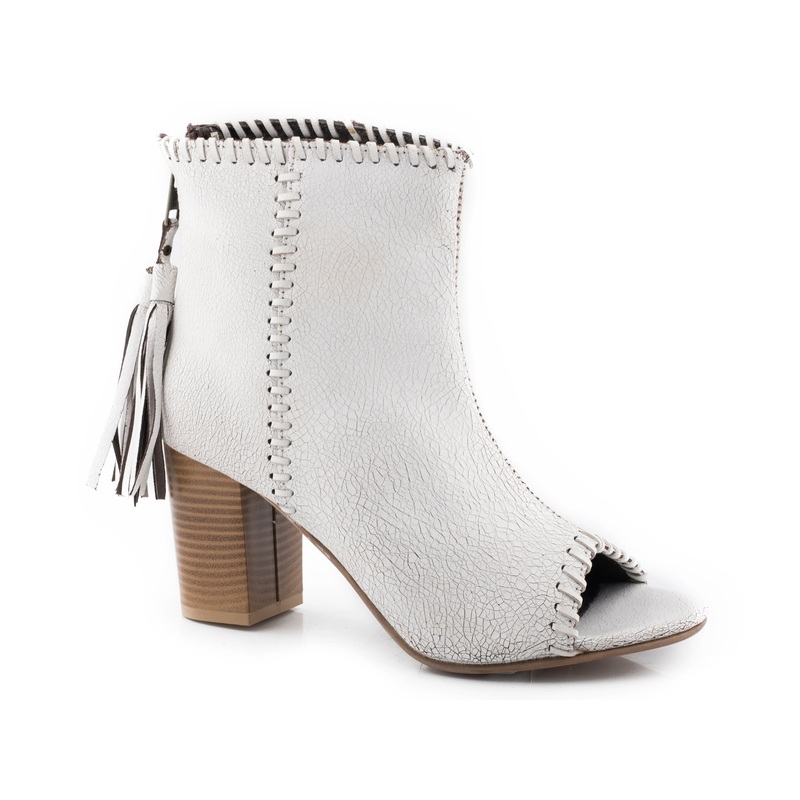 Womens White Vintage Leather Sandal 5 R