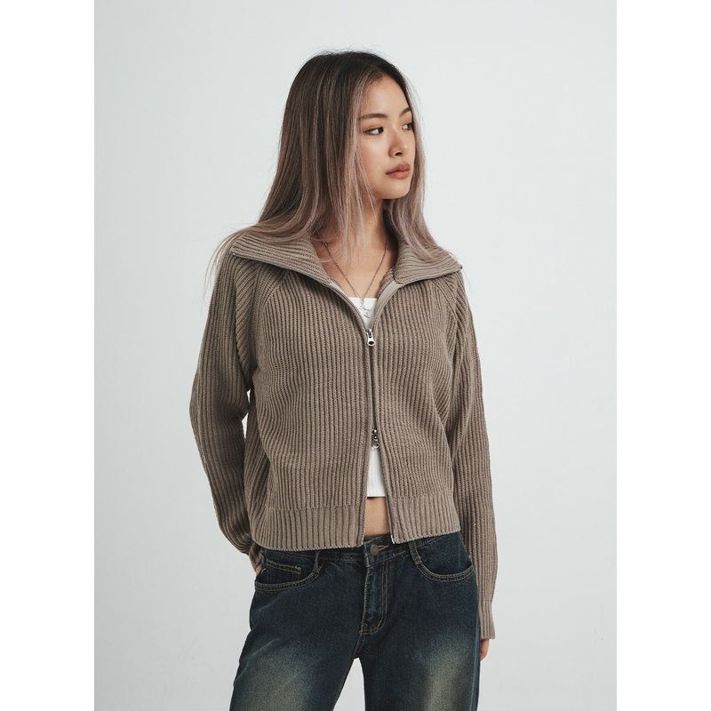 Zipper Knit CS14 Light Beige S/M