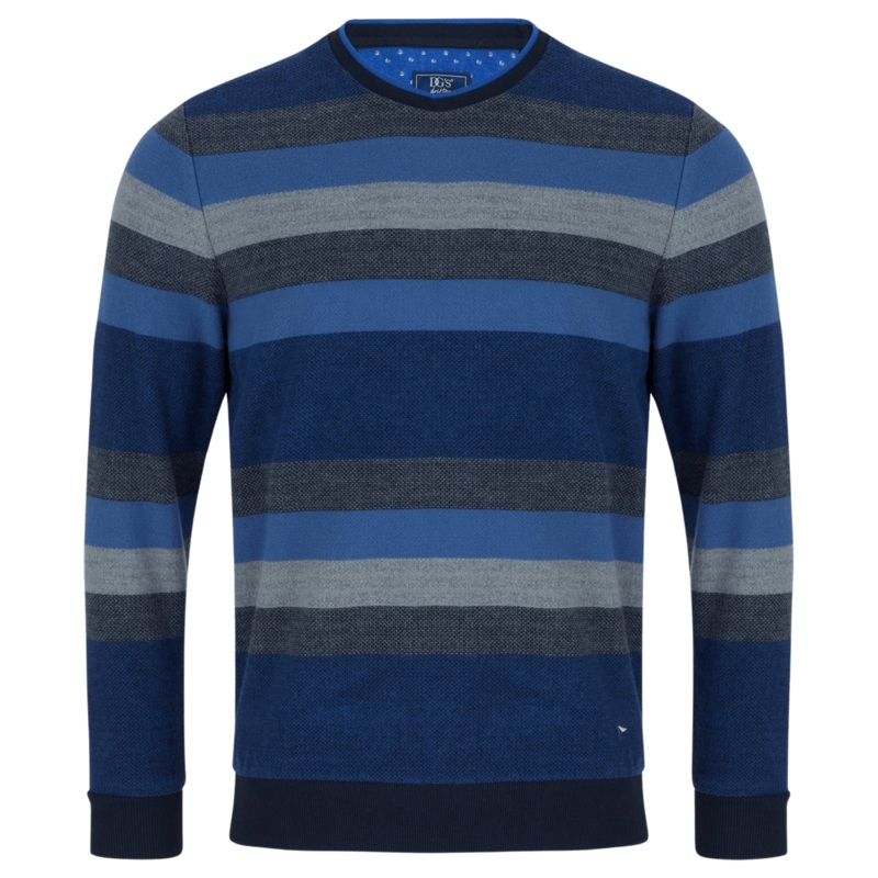 DG’s Drifter Striped Crew Neck Brown/Tan Small