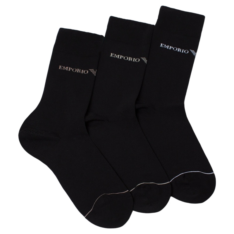 Emporio Armani 3-Pack Short Socks Navy One Size