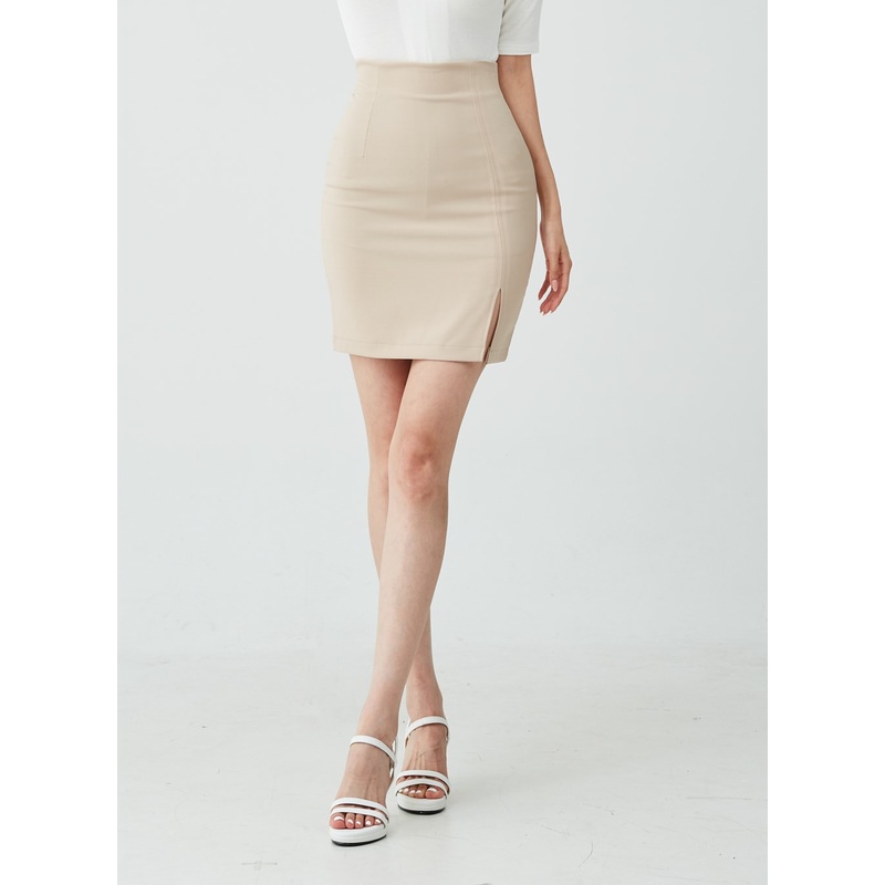 H-Line Side Slit Skirt IU26 White S