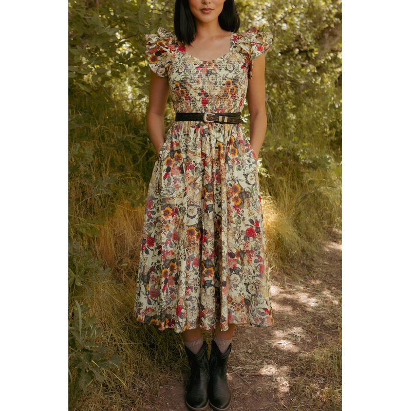 Hattie Dress in Rose Vine XX Small