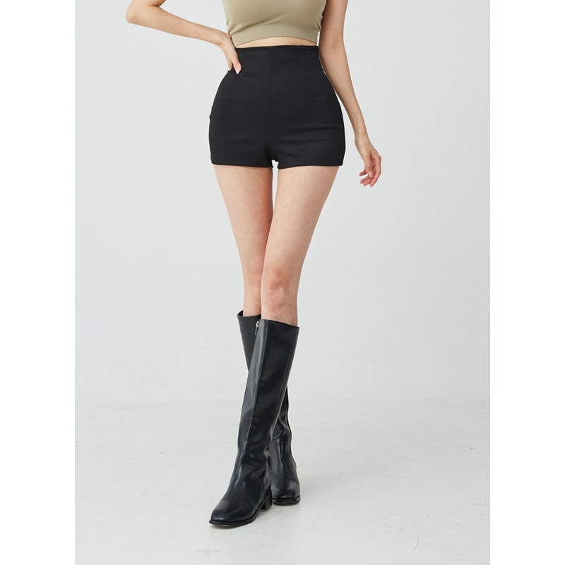 Line High Waist Half Pants IU26 White S