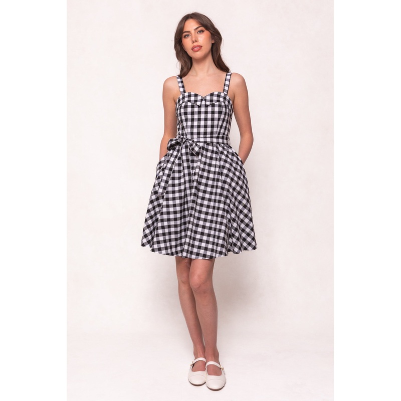 Patty Dress in Black Gingham XX Small