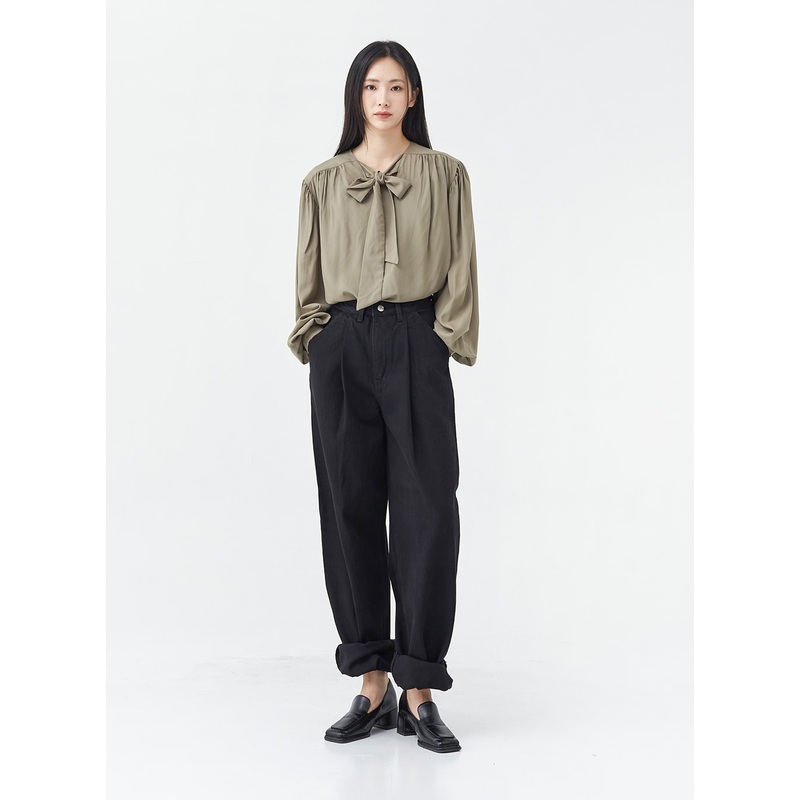 Pintuck Black Jeans OG18 Black S