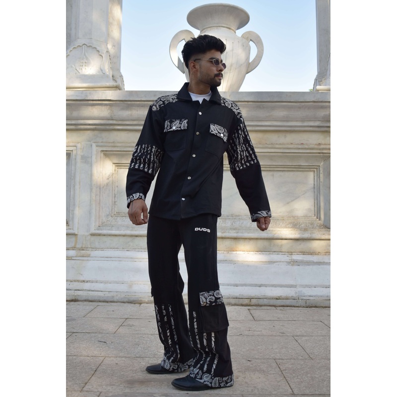 SANGANERI GREAT CO-ORD SET BLACK XS