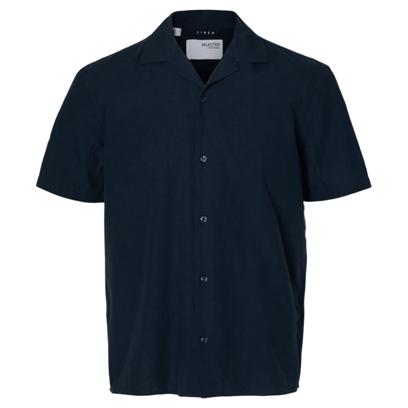 Selected Resort Short Sleeve Sun Shirt Sky Captain Small